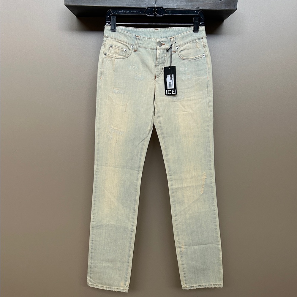 NWT Women’s Ice Iceberg Faded Denim Jeans Size 25